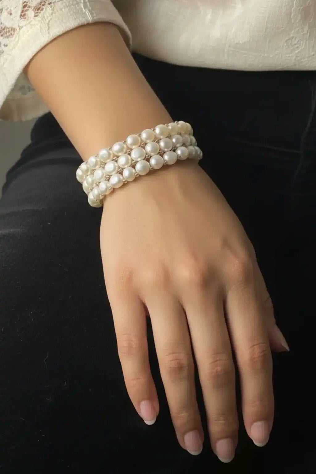 Pearl bracelet 3 rows
