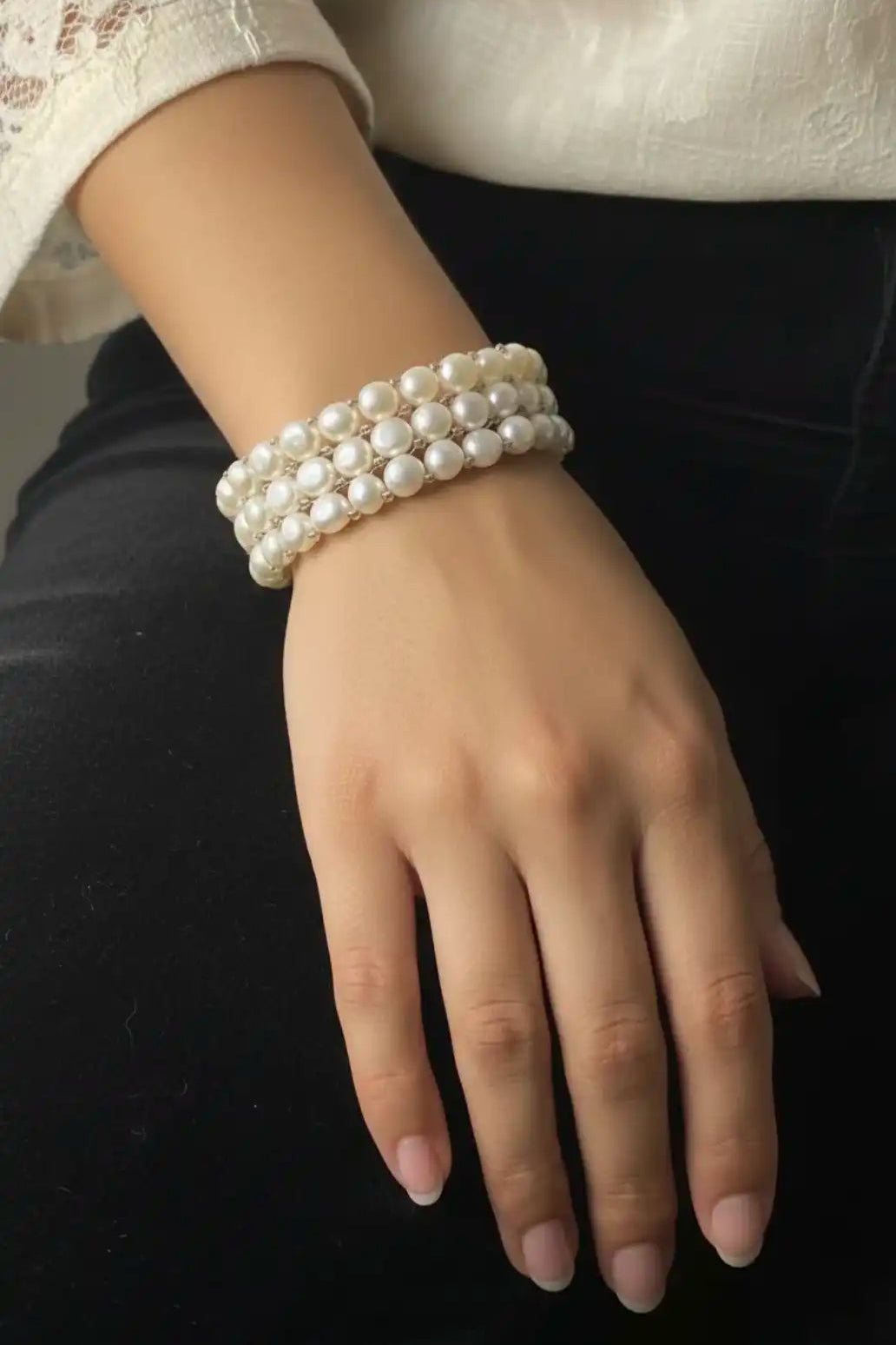 Pearl bracelet 3 rows