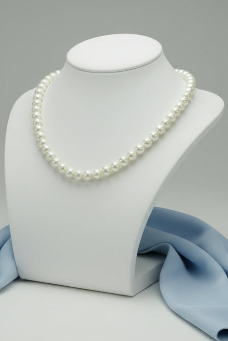 Pearl necklace short small pearls