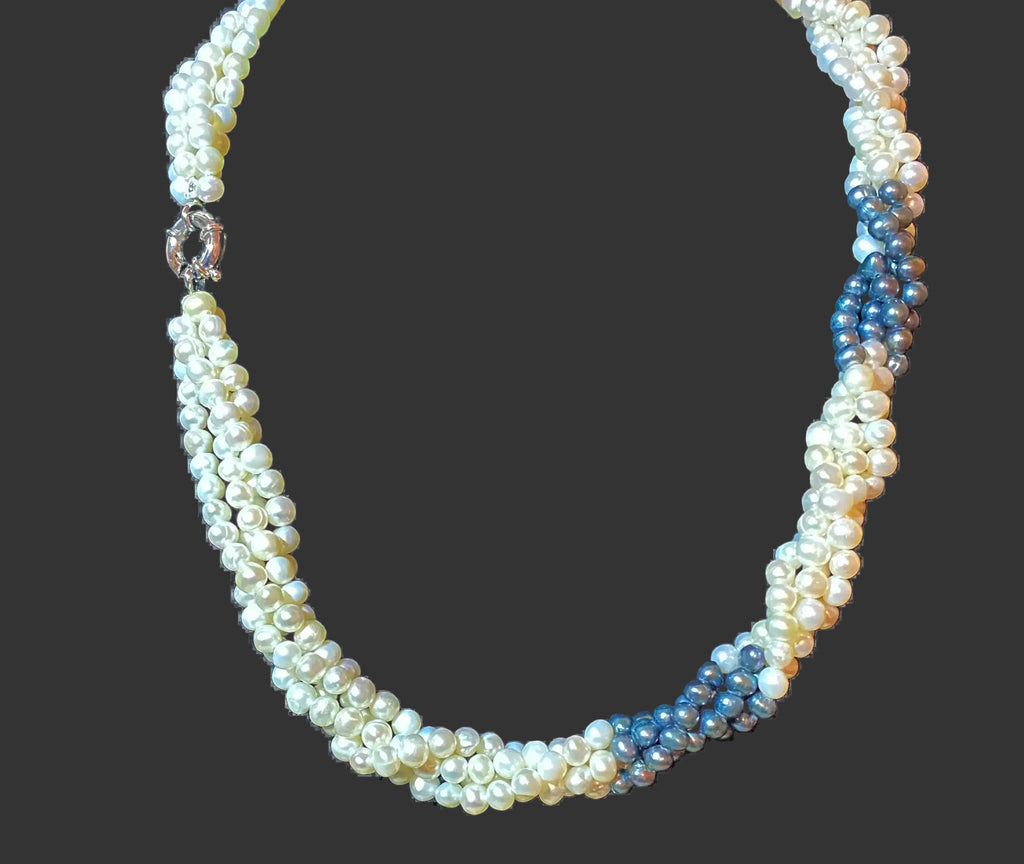 Multi-row bead set dark blue