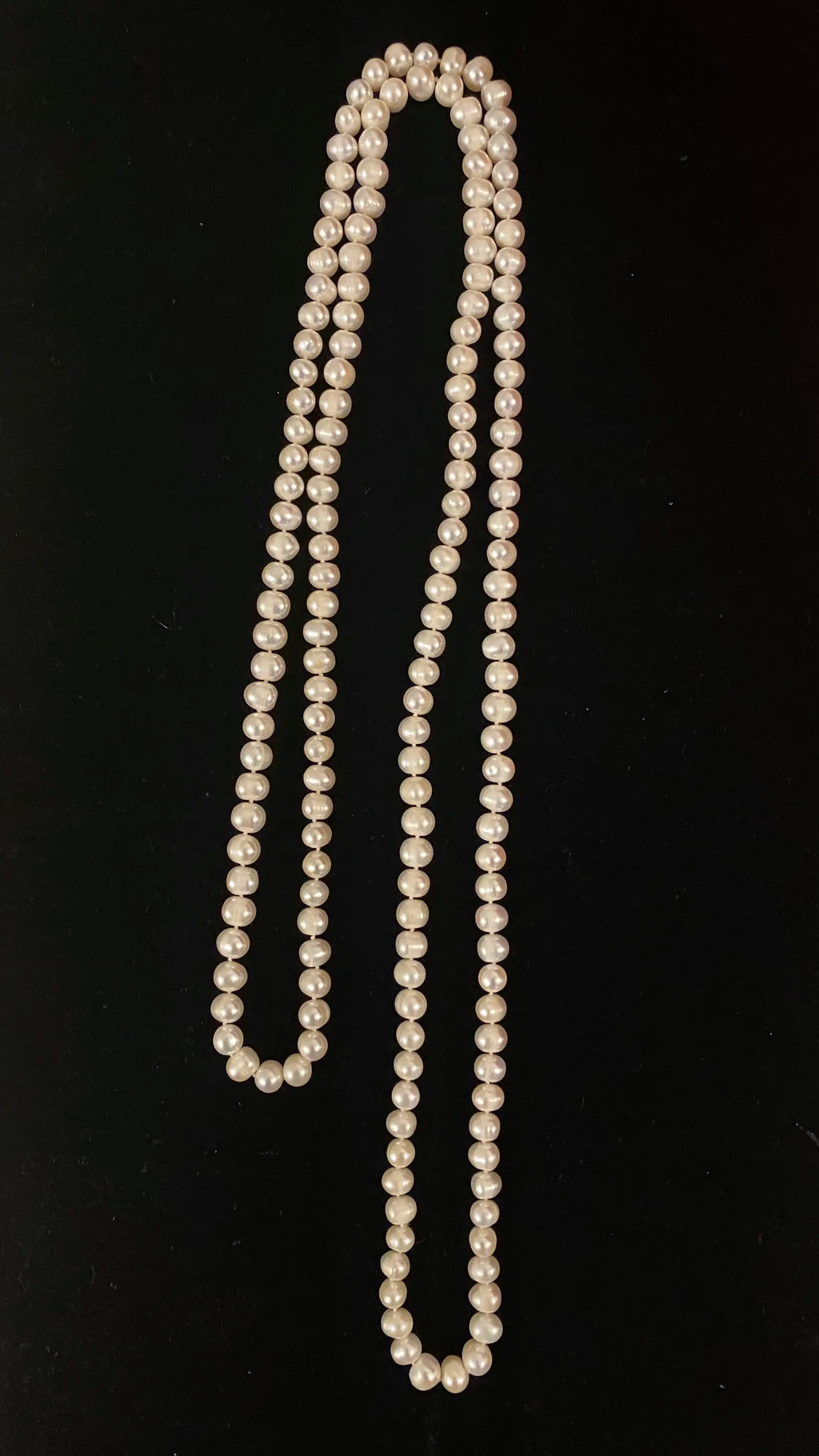 Genuine freshwater pearl necklace long