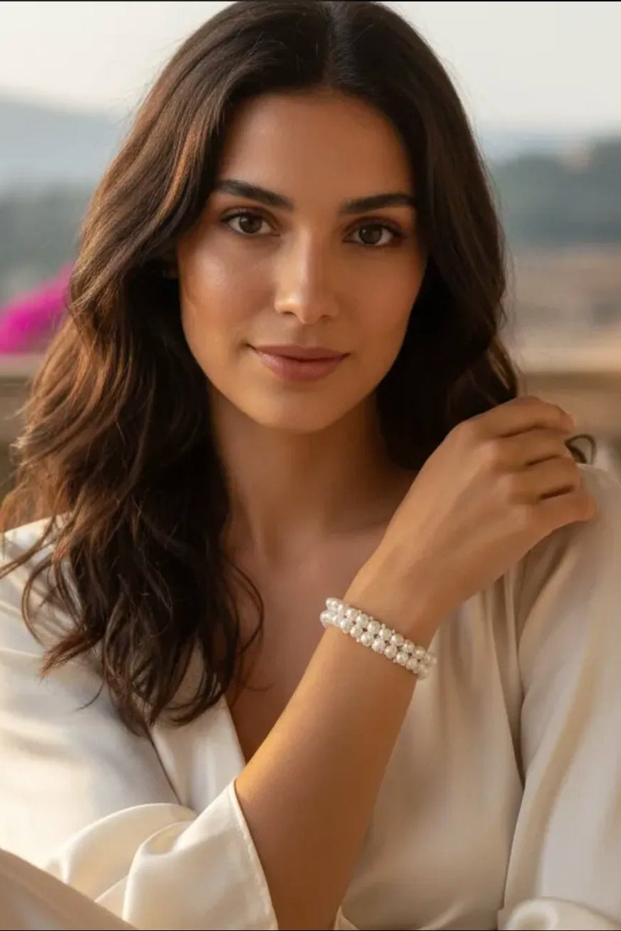 Pearl bracelet 2 rows