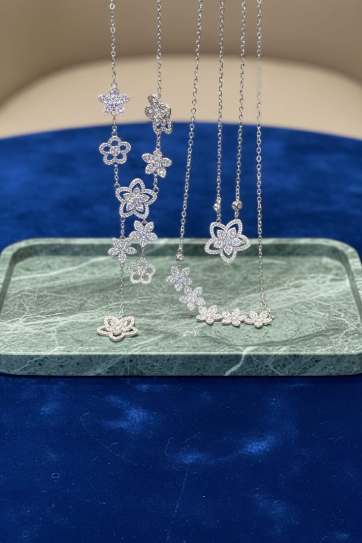 Silver Elegant Flower